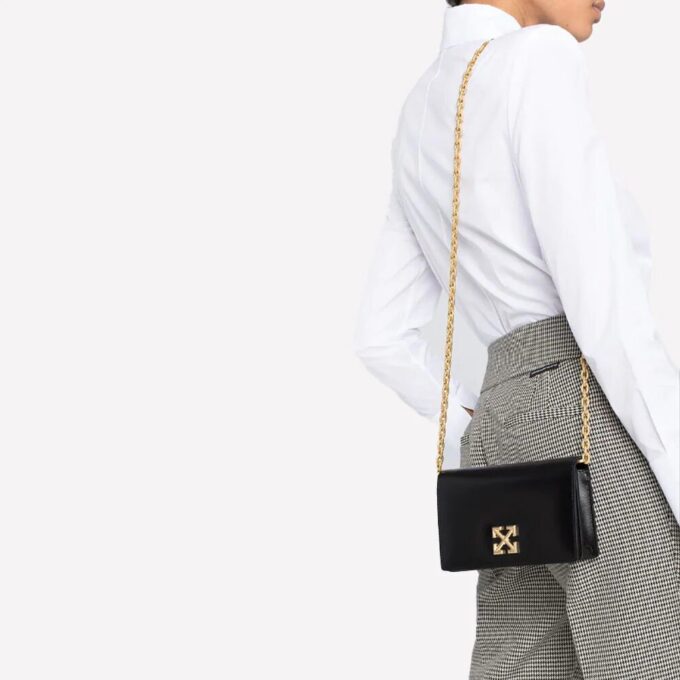 Bolso de hombro Off-White Twist Jitney 0.5 «Negro»
