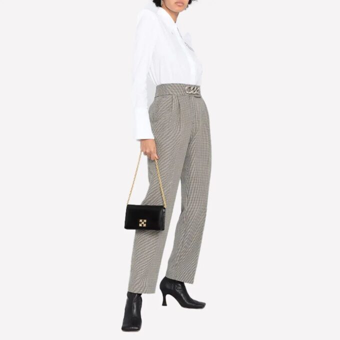 Bolso de hombro Off-White Twist Jitney 0.5 «Negro»