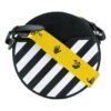 Bolso de hombro redondo Off-White Diag, negro