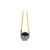Bolso de hombro redondo Off-White Diag, negro