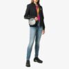 Bolso de hombro redondo Off-White Diag, negro