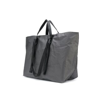 Bolso de Mano gris con estampado de flechas Blanco