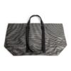 Bolso de Mano gris con estampado de flechas Blanco