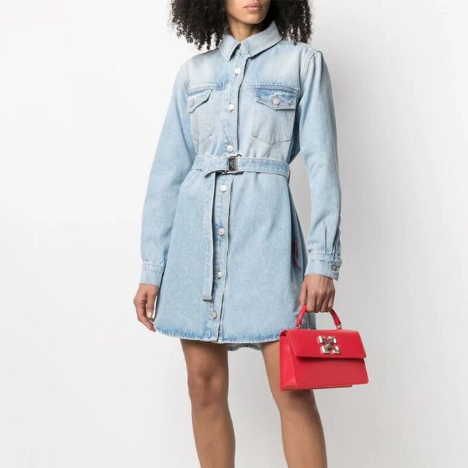 Bolso de mano Off-White Arrow Mini Rojo