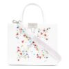 Bolso de mano Off-White con estampado de flechas y flores