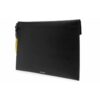 Bolso de mano tipo sobre de piel unisex negro y blanco