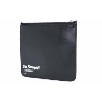 Bolso de mano unisex con estampado de Quote, negro