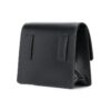 Bolso mensajero Arrow de cuero unisex negro