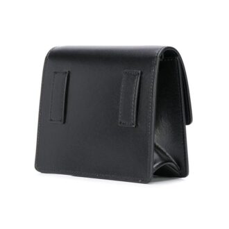 Bolso mensajero Arrow de cuero unisex negro