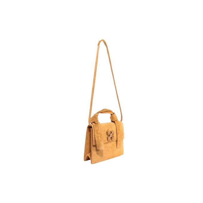 Bolso mensajero de ante Off-White Jitney amarillo