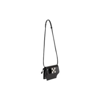 Bolso mensajero pequeño negro metalizado Cortex de la serie Jitney0.7