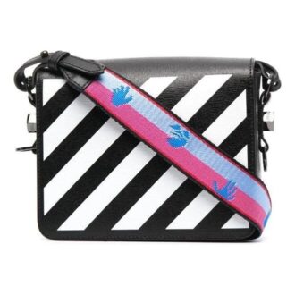 Bolso Off-White Diag Flap «Black White»