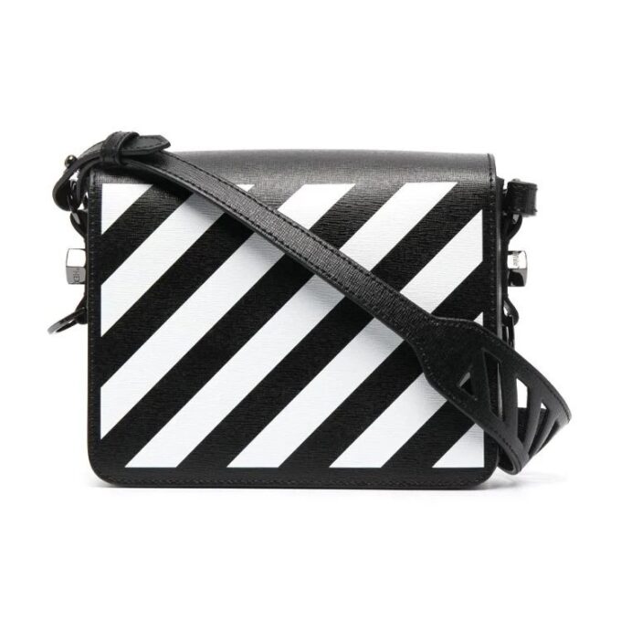 Bolso Off-White Diag Flap «Black White»