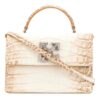 Bolso Off-White Jitney 1.4 con estampado de cocodrilo Blanco