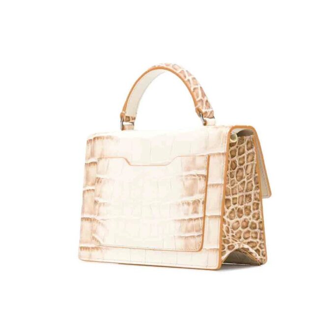 Bolso Off-White Jitney 1.4 con estampado de cocodrilo Blanco