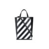 Bolso tipo cubo informal de cuero Off-White Deceleration Negro