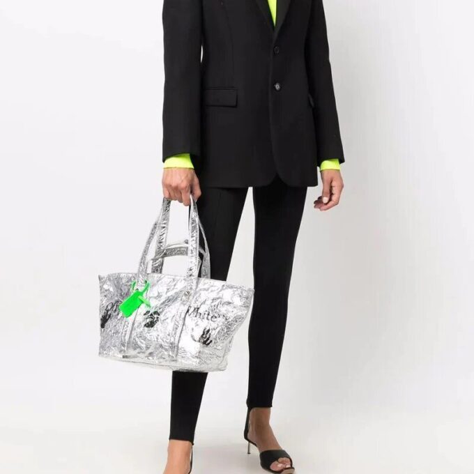Bolso tote comercial Off-White «Silver»