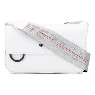 Bolsos de Hombro con logotipo industrial Blanco