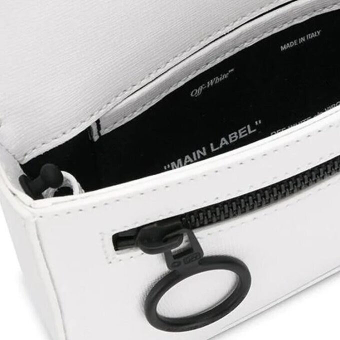 Bolsos de Hombro con logotipo industrial Blanco