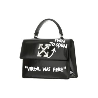 Bolsos de Mano Jitney Serie 1.4 LOGO metálico Cortex Virgil Graffiti Negro