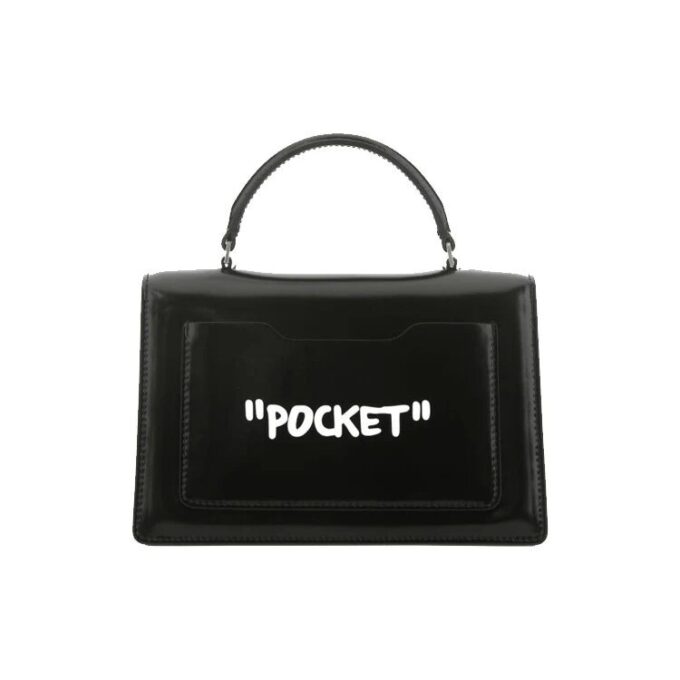 Bolsos de Mano Jitney Serie 1.4 LOGO metálico Cortex Virgil Graffiti Negro