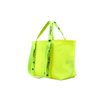 Bolsos Tote con estampado OW amarillo