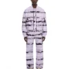 Bomber corto con efecto tie-dye en toda la prenda