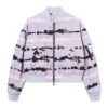 Bomber corto con efecto tie-dye en toda la prenda