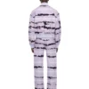 Bomber corto con efecto tie-dye en toda la prenda