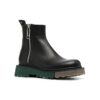 Bota de cuero con cremallera y suela de esponja «Black»