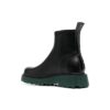 Bota de cuero con cremallera y suela de esponja «Black»