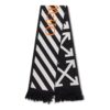 Bufanda clásica Cotton Icon Negro/Blanco