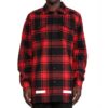 C/O VIRGIL 14SS Camisa unisex NegroRojo