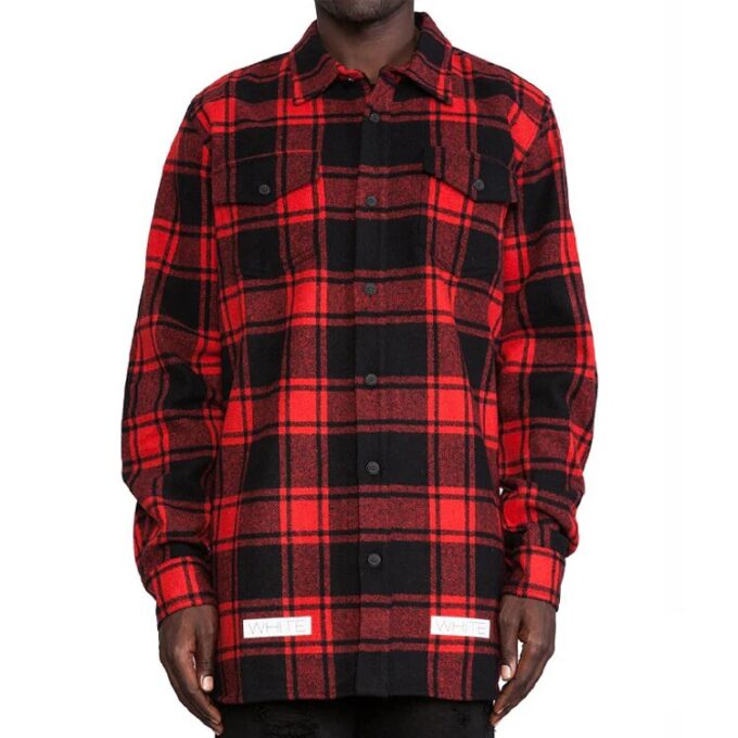 C/O VIRGIL 14SS Camisa unisex NegroRojo