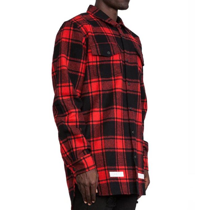 C/O VIRGIL 14SS Camisa unisex NegroRojo