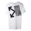 C/O Virgil Abloh Camiseta blanca de hombre con flechas divididas
