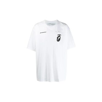 C/O Virgil Abloh Camiseta blanca de hombre con flechas divididas
