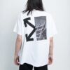 C/O Virgil Abloh Camiseta blanca de hombre con flechas divididas