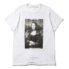 c/o VIRGIL ABLOH Camiseta de corte ajustado MONALISA Mona Lisa de manga corta en blanco