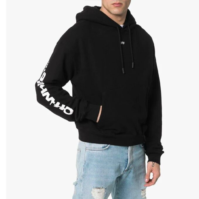 C/O Virgil Abloh Camiseta de hombre negra con calaveras en diagonal
