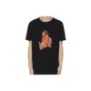 c/o VIRGIL ABLOH Camiseta de manga corta con estampado de llamas