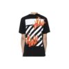 c/o VIRGIL ABLOH Camiseta de manga corta con estampado de llamas