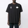 C/O Virgil Abloh Camiseta negra de hombre con corte a mano