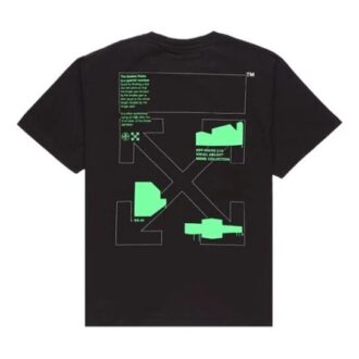 C/O Virgil Abloh Camiseta negra de hombre con formas de arco