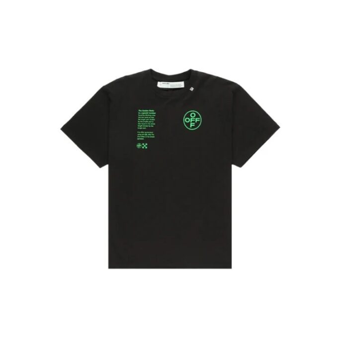 C/O Virgil Abloh Camiseta negra de hombre con formas de arco