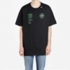 C/O Virgil Abloh Camiseta negra de hombre con formas de arco