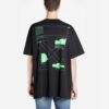 C/O Virgil Abloh Camiseta negra de hombre con formas de arco