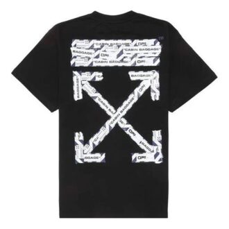 C/O Virgil Abloh Camiseta para hombre con cinta de aeropuerto negra