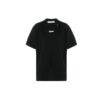 C/O Virgil Abloh Camiseta slim para hombre con logo de líneas onduladas, color negro