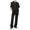 C/O Virgil Abloh Camiseta slim para hombre con logo de líneas onduladas, color negro